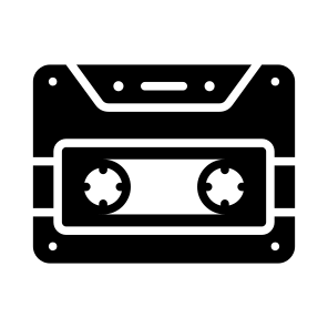 Cassette, Tape, Audio, Analog, Media icon
