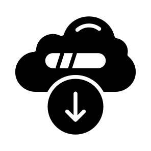 Data, Cloud, Downloading, File, Sync icon
