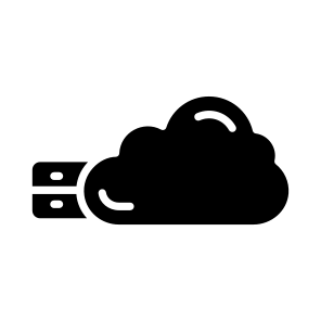 Data, Cloud, Server, Hosting, Computing icon