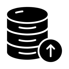 Data, Database, Db, Upload, Send icon