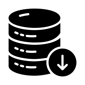 Data, Database, Download, Import, Save icon