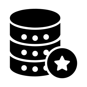 Data, Favorite, Db, Top, Heart icon