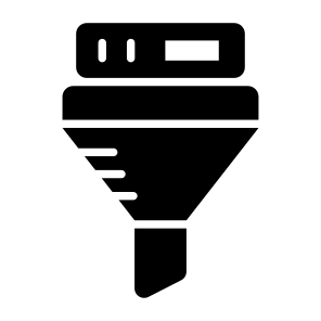 Data, Filter, Funnel, Database, Storage icon