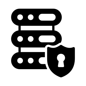Data, Secure, Server, Private, Protected icon