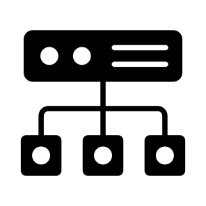 Data, Server, Datacenter, Connection, Network icon