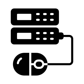 Data, Server, Datacenter, Mouse, Control icon