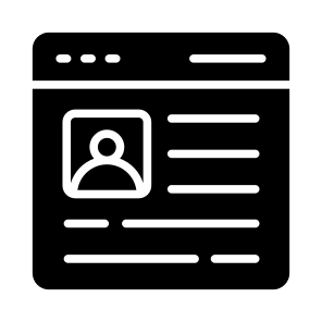 Data, Web, Profile, Online, User icon
