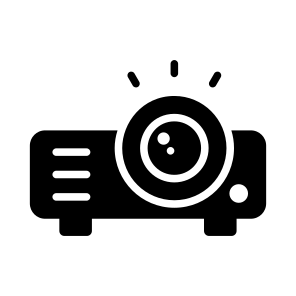 Projector, Display, Video, Media, Screen icon
