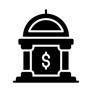 Bank, Finance, Institute, Property, Estate icon