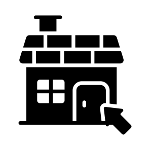 Click, Online, Home, House, Residence icon