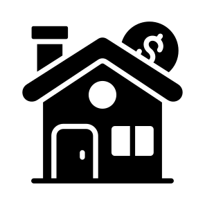 Cost, Price, Money, Home, House,, icon