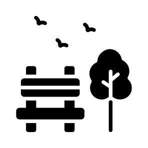 Garden, Park, Bench, Pew, Exterior icon