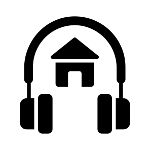 Headphones, Support, Service, Home, House icon