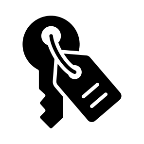Key, Passkey, Latchkey, Handover, Ownership icon
