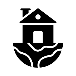 Land, Home, House, Residence, Property icon