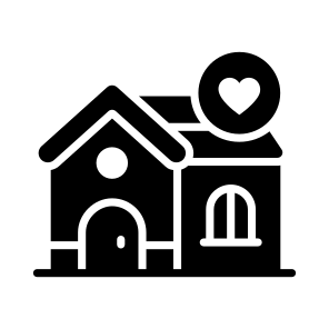 Love, Home, House, Residence, Property icon