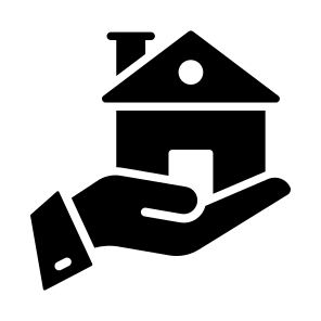 Offer, Hand, Home, House, Residence icon