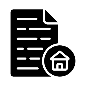 Paper, Document, Agreement, Deed, Home icon