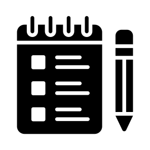 Planning, List, Checklist, Notepad, Diary icon