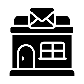 Post, Office, Entrance, Property, Estate icon