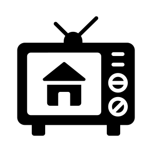 Tv, Ad, Commercial, Home, House icon