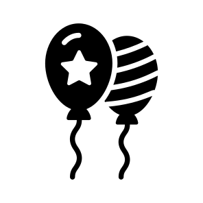 Balloons, Decor, Celebration, Event, Festivity icon