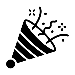 Confetti Cap, Hat, Celebration, Party, Event Cap icon