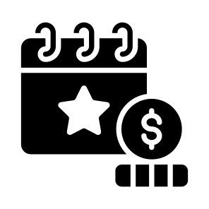 Event Cost, Event Budget, Cost Plan, Event Price, Event Expense icon