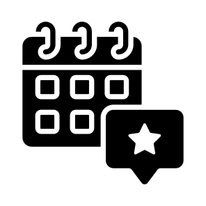 Event Feedback, Review, Schedule, Plan, Reminder icon