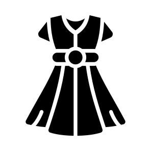 Frock, Dress, Outfit, Costume, Attire icon