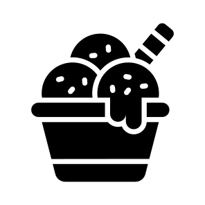 Ice Cream, Gelato, Sundae, Sweet, Dessert icon