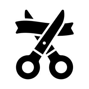 Inauguration, Ribbon Cutting, Ceremony, Event, Celebration icon