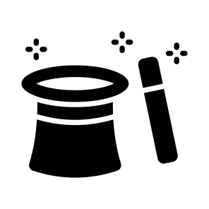 Magic Hat, Cap, Trick, Spell, Magic Wand icon