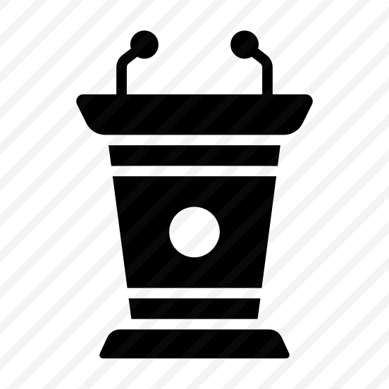 Rostrum, Speaker Podium, Stage Rostrum, Event Lectern, Wooden Stand preview