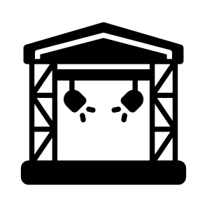Stage, Event Stage, Main Platform, Show Stage, Performance Area,,,,,,, icon