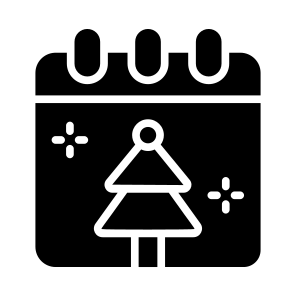 Calendar, Christmas, Tree, Celebration, Planner icon