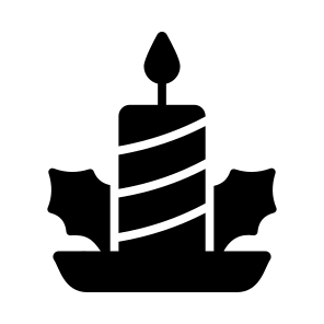 Candle, Candlelight, Candlestick, Decorative, Burning icon