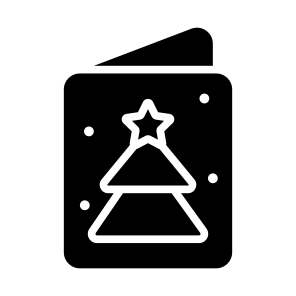 Christmas, Tree, Card, Wishes, Greeting icon