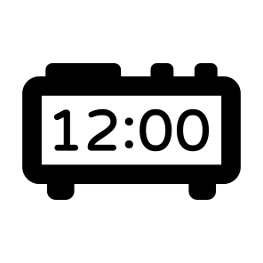 Digital, Clock, Timer, Watch, Countdown icon