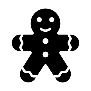 Gingerbread, Cookie, Biscuit, Sweet, Christmas icon