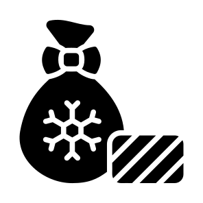 Sack, Bag, Pouch, Christmas, Gift icon