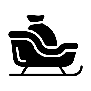 Sleigh, Sled, Carriage, Bag, Transport icon