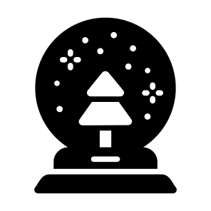 Snow, Globe, Ball, Crystal, Ornament icon