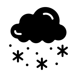 Snowfall, Snowflakes, Winter, Snowy, Weather icon