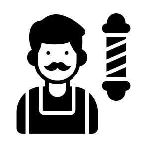 Barber, Salon, Profession, Worker, Job icon