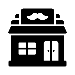 Barber, Shop, Studio, Place, Building icon