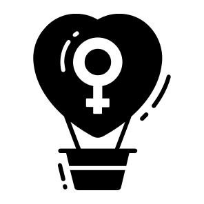 Airship, Flight, Heart, Adventure, Balloon, icon