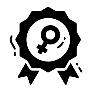Badge, Medal, Women Day, Event, Feminism icon