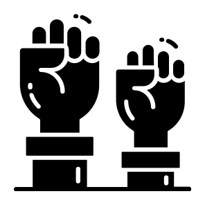 Empowerment, Hands, Power, Strength, Women Day, icon