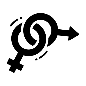 Gender, Male, Female, Relationship, Affection icon